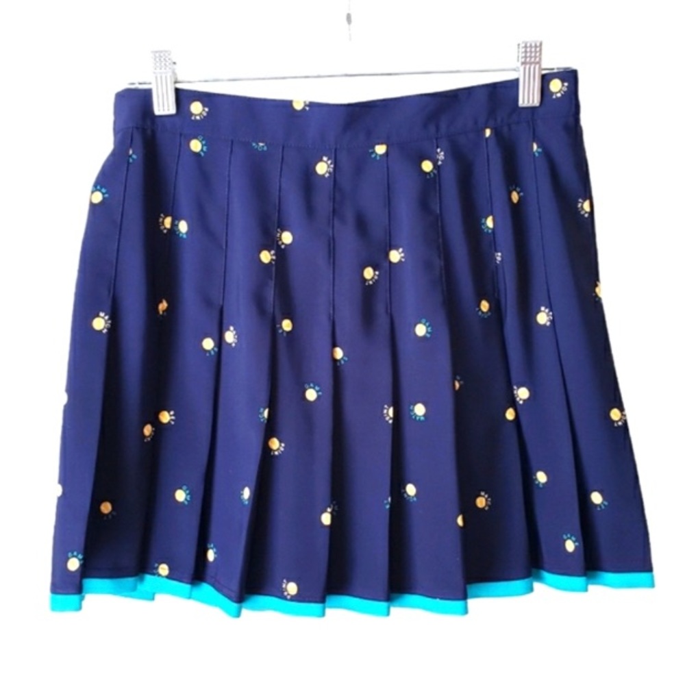 Tennis skirt Grandma Sports Core Navy Pleated turquoise tennis balls 12
